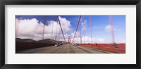 Cars on a bridge, Golden Gate Bridge, San Francisco, California, USA Fine Art Print