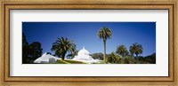 Low angle view of a building in a formal garden, Conservatory of Flowers, Golden Gate Park, San Francisco, California, USA Fine Art Print