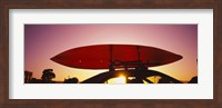 Close-up of a kayak on a car roof at sunset, San Francisco, California Fine Art Print