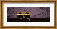 Close-up of two expired parking meters, San Francisco, California, USA Fine Art Print