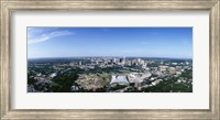 Aerial view of a city, Austin, Travis County, Texas Fine Art Print