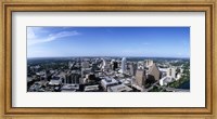 High angle view of a city, Austin, Texas, USA Fine Art Print