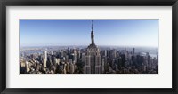 Aerial view of a cityscape, Empire State Building, Manhattan, New York City, New York State, USA Fine Art Print