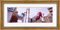 Low angle view of a sculpture of a high heel, Fremont Street, Las Vegas, Clark County, Nevada, USA Fine Art Print