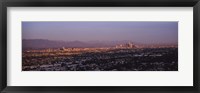 Aerial view of Hollywood and San Gabriel Mountains Fine Art Print