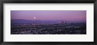 Hollywood and San Gabriel Mountains, Los Angeles County Fine Art Print