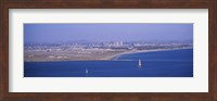 High angle view of a coastline, Coronado, San Diego, San Diego Bay, California Fine Art Print