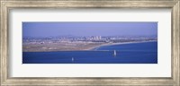 High angle view of a coastline, Coronado, San Diego, San Diego Bay, California Fine Art Print