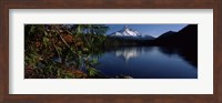 Reflection of a mountain in a lake, Mt Hood, Lost Lake, Mt. Hood National Forest, Hood River County, Oregon, USA Fine Art Print