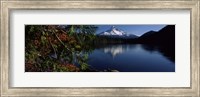 Reflection of a mountain in a lake, Mt Hood, Lost Lake, Mt. Hood National Forest, Hood River County, Oregon, USA Fine Art Print
