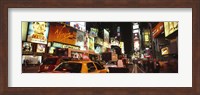 Buildings lit up at night in a city, Broadway, Times Square, Midtown Manhattan, Manhattan, New York City, New York State, USA Fine Art Print