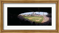High angle view of a baseball stadium, Wrigley Field, Chicago, Illinois, USA Fine Art Print