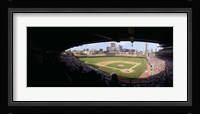 High angle view of a baseball stadium, Wrigley Field, Chicago, Illinois, USA Fine Art Print
