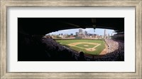 High angle view of a baseball stadium, Wrigley Field, Chicago, Illinois, USA Fine Art Print