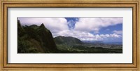 Clouds over a mountain, Kaneohe, Oahu, Hawaii, USA Fine Art Print