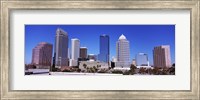 Skyscrapers in a city, Tampa, Florida, USA Fine Art Print