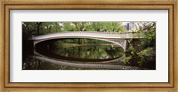 Arch bridge across a lake, Central Park, Manhattan, New York City, New York State, USA Fine Art Print