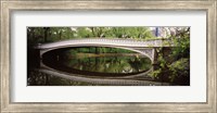 Arch bridge across a lake, Central Park, Manhattan, New York City, New York State, USA Fine Art Print