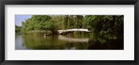Bridge across a lake, Central Park, Manhattan, New York City, New York State, USA Fine Art Print