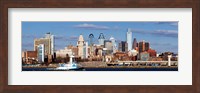 Buildings at the waterfront, Delaware River, Philadelphia, Pennsylvania Fine Art Print