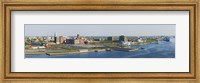 Buildings at the waterfront, Adventure Aquarium, Delaware River, Camden, Camden County, New Jersey, USA Fine Art Print