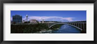 Bridge across a river, Rainbow Bridge, Niagara River, Niagara Falls, New York State, USA Fine Art Print