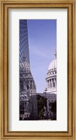 Low angle view of a government building, Wisconsin State Capitol, Madison, Wisconsin, USA Fine Art Print