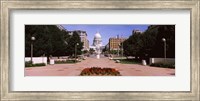 Footpath leading toward a government building, Wisconsin State Capitol, Madison, Wisconsin, USA Fine Art Print