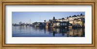 Houseboats in a lake, Lake Union, Seattle, King County, Washington State, USA Fine Art Print