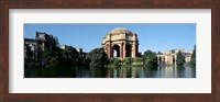 Reflection of an art museum in water, Palace Of Fine Arts, Marina District, San Francisco, California, USA Fine Art Print