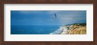 Paragliders over the coast, La Jolla, San Diego, California, USA Fine Art Print