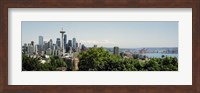 Skyscrapers in a city, Space Needle, Seattle, Washington State, USA Fine Art Print