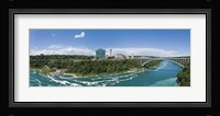 Arch bridge across a river, Rainbow Bridge, Niagara River, Niagara Falls, Ontario, Canada Fine Art Print