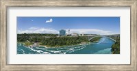 Arch bridge across a river, Rainbow Bridge, Niagara River, Niagara Falls, Ontario, Canada Fine Art Print