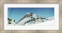 Low angle view of a rollercoaster, Coney Island Cyclone, Coney Island, Brooklyn, New York City, New York State, USA Fine Art Print