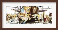 Close-up of carousel horses, Coney Island, Brooklyn, New York City, New York State, USA Fine Art Print