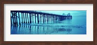 Pier at sunset, Malibu Pier, Malibu, Los Angeles County, California, USA Fine Art Print