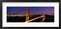Golden Gate Bridge Lit Up at Dusk, San Francisco Fine Art Print