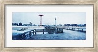 City in winter, Coney Island, Brooklyn, New York City, New York State, USA Fine Art Print