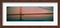 Bridge across the river, Verrazano-Narrows Bridge, New York Harbor, New York City, New York State, USA Fine Art Print