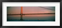 Bridge across the river, Verrazano-Narrows Bridge, New York Harbor, New York City, New York State, USA Fine Art Print