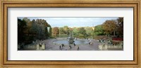 Tourists in a park, Bethesda Fountain, Central Park, Manhattan, New York City, New York State, USA Fine Art Print