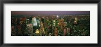 Skyscrapers at night, New York City, New York State, USA Fine Art Print