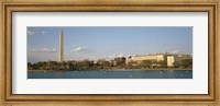 Monument at the riverside, Washington Monument, Potomac River, Washington DC, USA Fine Art Print