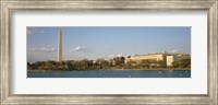 Monument at the riverside, Washington Monument, Potomac River, Washington DC, USA Fine Art Print