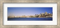 Sea with a city in the background, San Francisco, California Fine Art Print