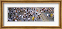 People running in a marathon, Chicago Marathon, Chicago, Illinois, USA Fine Art Print