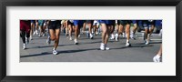 Low section view of people running in a marathon, Chicago Marathon, Chicago, Illinois Fine Art Print