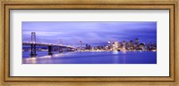 Bay Bridge at Dusk, San Francisco, California Fine Art Print