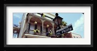 Street name signboard on a lamppost, St. Philip Street, French Market, French Quarter, New Orleans, Louisiana, USA Fine Art Print